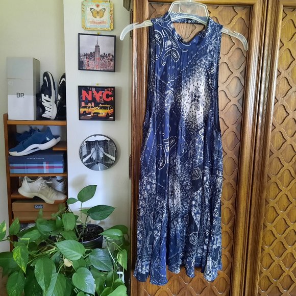 KEEP Free People Intimately Beaux Slip Dress - Bandana Print, Size S - Picture 2 of 16